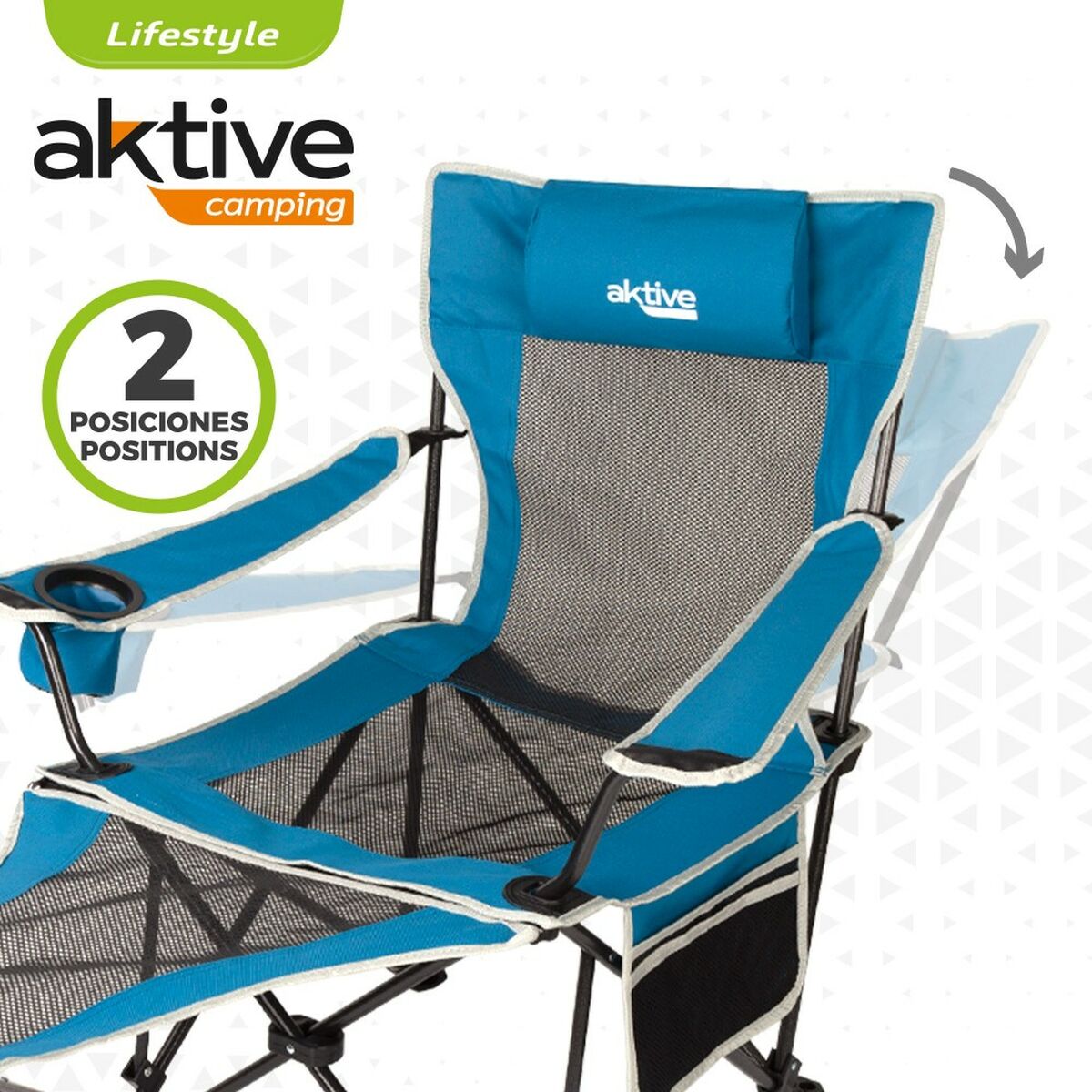Rede Cadeira Aktive Azul 152 x 75 x 54 cm